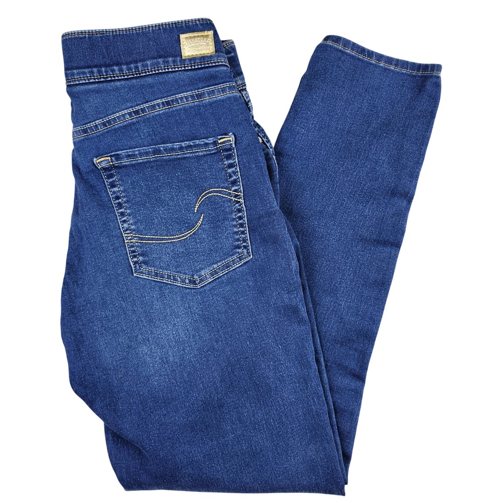 Levi Strauss Signature Pull-On Skinny Jeans Women 8M- 30x28 Blue Totally Shaping